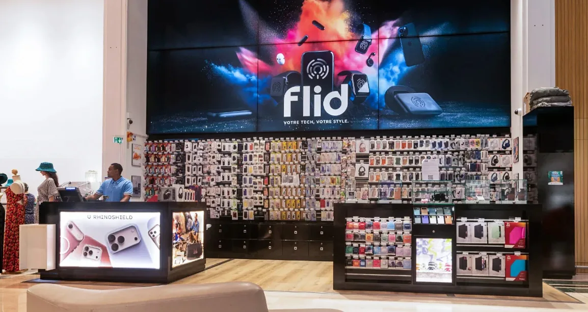 Boutique Flid Grand Est, au centre commercial Carrefour Grand Est à Sainte-Suzanne